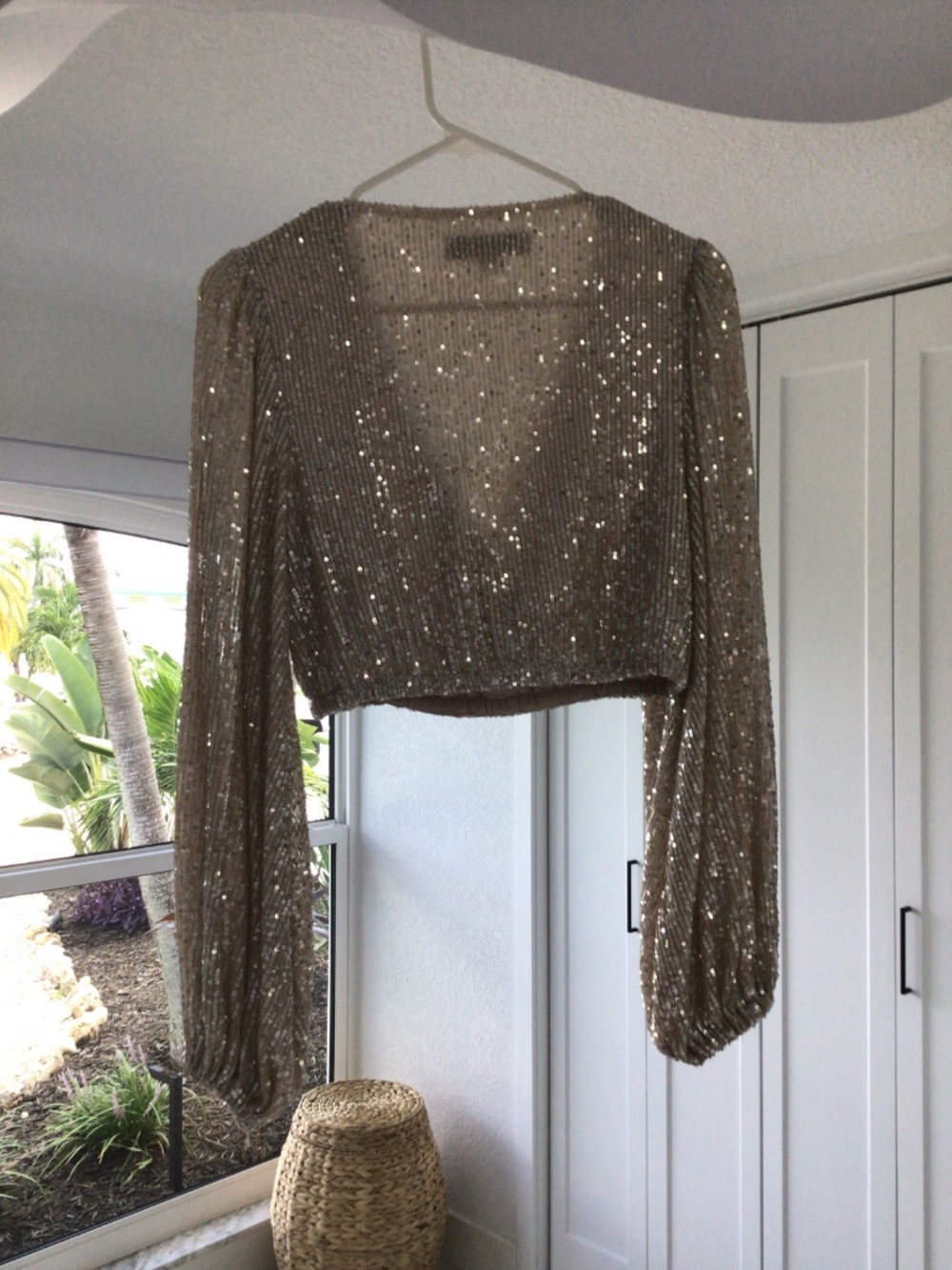 Sequin crop top - Picture 3 of 4